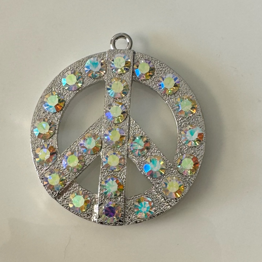 Crystal PEACE pendant